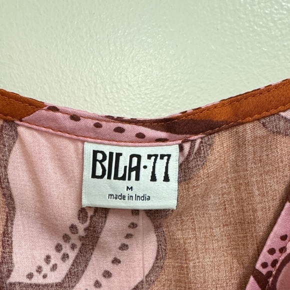 Bila Pink and Brown Floral Camisole - Picture 2 of 3